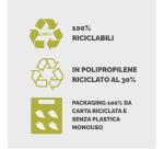 Scatola progetto Holos D8 verde in plastica riciclata