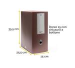 Scatola progetto Holos D15 marrone in plastica riciclata