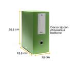 Scatola progetto Holos D15 verde in plastica riciclata