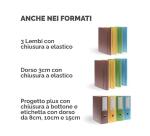 Cartella 3 lembi Holos giallo in plastica riciclata