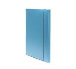 Cartella 3 lembi Holos azzurro in plastica riciclata
