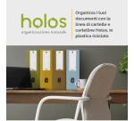 Cartella progetto Holos 3 verde in plastica riciclata