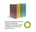 Cartella progetto Holos 3 verde in plastica riciclata