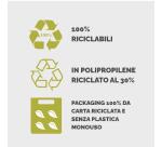 Cartella progetto Holos 3 marrone in plastica riciclata