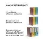 Cartella progetto Holos 3 azzurro in plastica riciclata