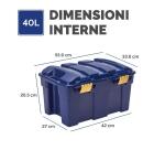 BAULE PORTAOGGETTI azzurro 40Lt