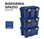BAULE PORTAOGGETTI azzurro 40Lt