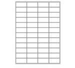 ETICHETTE BIANCHE CON MARGINI - LASER/INKJET/COPIATRICI - 52X23 5 -   100 FF