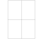 Etichette bianche senza margini - Laser/Inkjet/Copiatrici - 105x148 - 100 ff