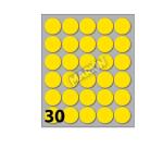 CONF10 BUSTE ETICH 7 GIALLE  DIAM22