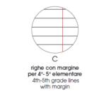 Ricambi BandUP forati rinforzati - A4 - 1 rigo c/margine - 100gr - BM - conf. 40 pezzi