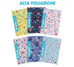 CF 10 QUADERNI MAXI FLOR A4 100GR RIGATURA 1 RIGO FG 24+1 COVER PESANTE PLASTICA OPACA+SERIGRAFIA LUCIDA SPESSORATA