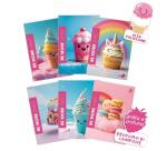 CF10 QUADERNI MAXI SWEET A4 100GR RIGATURA 10MM FG 24 COVER PESANTE PLASTICA OPACA GLITTER+PROFUMO