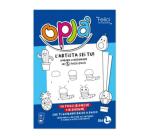Oplà album da disegno per bambini 5-10 anni composto da 18 illustrazioni  50 fogli bianchi e 100+ contenuti digitali da scaricare.