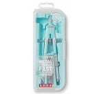 Balustrone Fast Pastel kit in compact-box composto da compasso  ricambi e temperamine apertura rapida pinze e 2 snodi