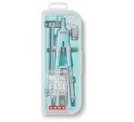 Balustrone Fast Pastel kit in compact-box composto da compasso  prolunga  adattatore  ricambi e temperamine apertura rapida pinze e 2 snodi