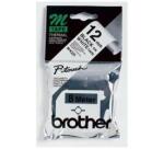 Brother Labelling Tape - 12mm, Black/White, Blister label-making tape M