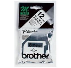 NASTRO NERO SU BIANCO 12MM  P-TOUCH 85/65/90