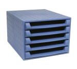 Exacompta Forever Recycled THE BOX Open Drawer Set - Cobalt Blue