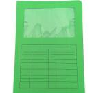 CF20 CARTELLINE C/FINESTRA 200GR VERDE