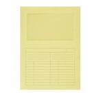 Cartelline Con Finestra 120gr - Confezione da 50 Pezzi - Giallo