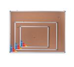 Pannello in sughero con cornice in alluminio 45x60