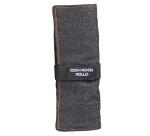 ASTUCCIO ARROTOLABILE JEANS NERO CON 24 SCOMPARTI E BUSTINA CON ZIP