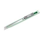 coltello multiuso tascabile con lama a spezzare da 9 mm. custodia in acciaio sottile e robusta.