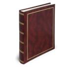 ALBUM FOTO IN CARTONCINO CON COPERTINA IN VINYL - 30 FOGLI - 25X30CM - ROSSO