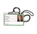 PORTABADGE CON CORDONE 100 PZ.