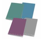 Quaderno punto metallico Maxi Monocromo Dusty A4 100gr  38 fogli  rigatura 5M  colori assortiti  confezione 10 pezzi.