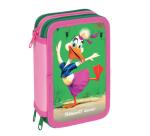 ASTUCCIO 3 ZIP MASCOTTE PELIKAN 18 MATITE COLORATE+18 PENNARELLI IN DISPLAY