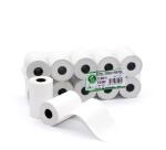 Rotolo per Pos - carta termica BPA free - 57 mm x 25 mt - 55 gr/m2 - diametro esterno 45 mm - anima 12 mm - Rotolificio Pugliese - blister 10 pezzi