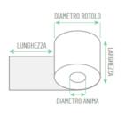 Rotolo per registratori di cassa - carta termica BPA free - 57 mm x 30 mt - 48 gr - diametro esterno 45 mm - anima 12 mm - Rotolific io Pugliese - blister 10 pezzi