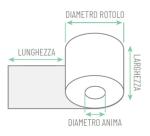 ROTOLO CASSA OMOLOGATO - 79mm x 75mt - CON TOLLERANZA