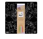 CF5 KIT FUNNY MAT BLACK TERRA  SPAZIO DINOSAURI UNICORNI PRINCIPESSE