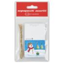 ESPOSITORE IN CARTONE CON 72 BUSTE IN PPL DA 6 SEGNAPACCHI NATALIZI   ASSORTITI