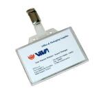 BUSTA PORTANOME MM 95 X 60  IN PVC TRASPARENTE SENZA AGGANCIO         CONFEZIONE SCATOLA DA 100 PORTANOME