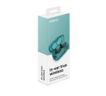 GLASSSOUND - Auricolare True wireless con design trasparente, capsule IN-EAR, microfono integrato in entrambi gli auricolari, tasti touch multi funzione, cavo USB-C incluso