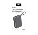 PBCABLE45W20000 - 45W Powerbank 20000 mAh with cable