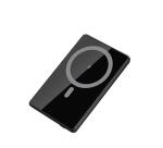 MAGPB5000ALU - Powerbank compatibile con la tecnologia Magsafe, capacità 5000 mAh, potenza massima 15 Watt, ultra sottile, display LED integrato, porta USB-C