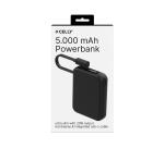 PBCABLE5000SL - Powerbank, cavo USB-C integrato, potenza massima 20 Watt, capacità 5000 mAh, display LED integrato