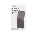 PRIVACY FULL GLASS - Vetro 9H con effetto Privacy e bordo colorato nero compatibile con Apple iPhone 17 Pro Max/ iPhone 16 Pro Max [IPHONE 17 CASES]