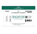 PROFILMPRO GLOSSY UV - Pellicola UV da 5 pezzi con finitura lucida e funzione Privacy compatibile con il plotter ProScreenPro - SINGAPORE (PROSCREEN ZHEROES)