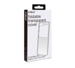 FOLDING - Cover in TPU composta da scocca anteriore e posteriore trasparente compatibile con Samsung Galaxy Z Flip 7 FE/ Z Flip 6/ Z Flip 6 Enterprise Edition