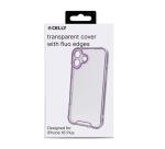 GLOW - Cover trasparente in TPU con bordi che si illuminano al buio compatibile con Apple iPhone 16 Plus [IPHONE 16 CASES]