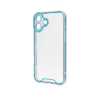 GLOW - Cover trasparente in TPU con bordi che si illuminano al buio compatibile con Apple iPhone 16 Plus [IPHONE 16 CASES]