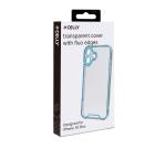 GLOW - Cover trasparente in TPU con bordi che si illuminano al buio compatibile con Apple iPhone 16 Plus [IPHONE 16 CASES]