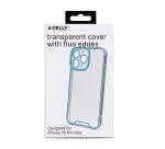 GLOW - Cover trasparente in TPU con bordi che si illuminano al buio compatibile con Apple iPhone 16 Pro Max [IPHONE 16 CASES]