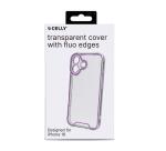GLOW - Cover trasparente in TPU con bordi che si illuminano al buio compatibile con Apple iPhone 16 [IPHONE 16 CASES]